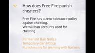 FF has a zero-tolerance policy for cheaters (Image via Garena)